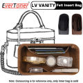 EverToner For LV VANITY Felt Insert Bag Organizer Luxury Womens Makeup Box Comestic Iner Pouch Storage Bags Handbag Tote Shaper. 