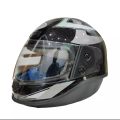 Uneed Bike Helmet unbreakable - Black - Transparent Visor - Motorcycle Helmet - Motorbike Helmet. 