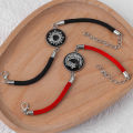 Luminous Sun Moon Weaving Bracelet Couple Adjustable Bracelet Jewelry Birthday Gift. 
