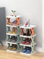 Imported 3, 4 and5 Layers Of Plastic Door Shoe Rack Simple Multi-layer Shoe Cabinet Bathroom Local Space Layered Shoe Storage Organizer. 