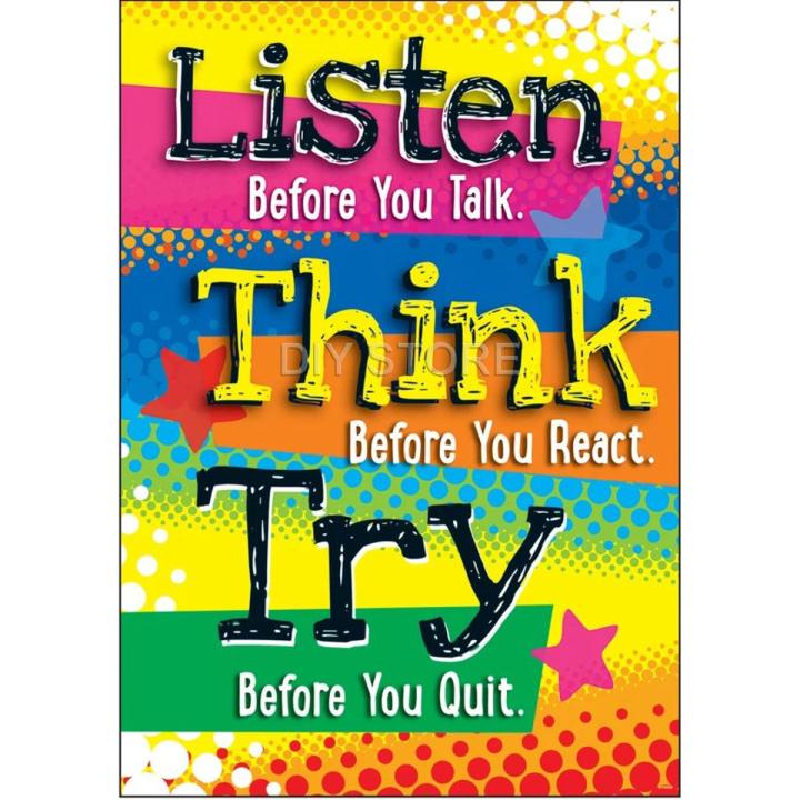 Classroom Poster Panaflex Home School Decoration