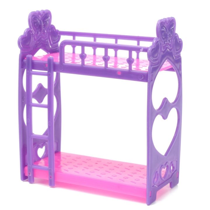 NYT%20Plastic%20Bunk%20Bed%20W/%20Ladder%201:6%20For%20Barbie%20Doll'S%20House%20Dollhouse%20Furniture%20-%20Image%205