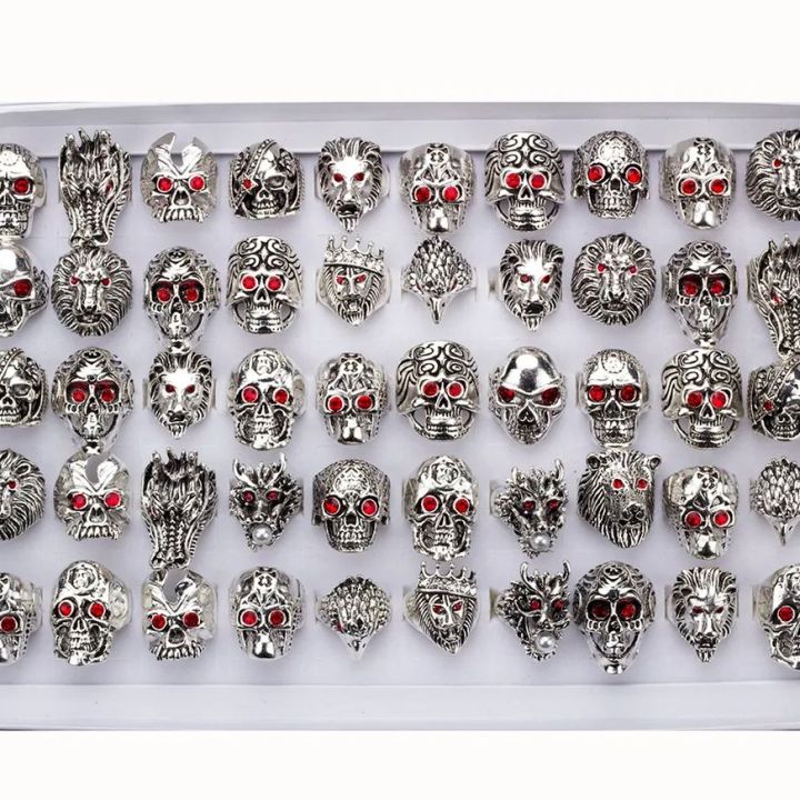 Wholesale%202Pcs/Lot%20Vintage%20Punk%20Animal%20Sull%20Skeleton%20Snake%20Opening%20Rings%20for%20Men%20Women%20Biker%20Cool%20-%20Image%203