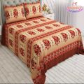 Bed sheet Cotton Satin King size (95*90) Premium Quality. 