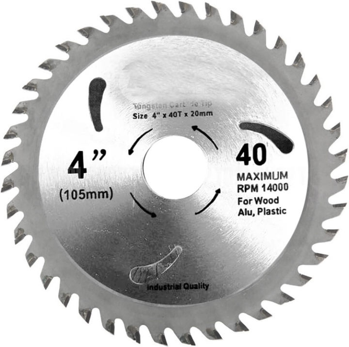 4 Inch 40 Teeth Saw Blade For Wood And Plastic Cutting Circular Blade Angle Grinder Woodworking Disc