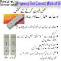 Pregnancy test Kits (Pack of 5 Cassette). 