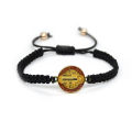 Red Cord St Benedict Bracelet - San Benito Bracelet or Mexican Bracelets for Men and Medalla de San Benito St Benedict Medals. 
