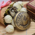 Classic Poker Pocket Watch Flip Lanyard Vintage Pocket Watch royal flush pocket watch. 