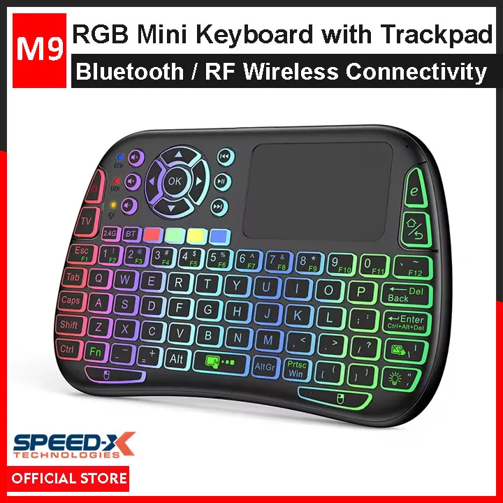 M9 Mini Keyboard Mouse for Smart Tv Bluetooth Wireless Backlit 2.4g ...