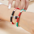 Rope Palestine flag bracelet Handmade Magnetic Flag Palestine Magnetic bracelet Green Black Blue 2pcs Palestine Patriot gift for Casual wear Supporter accessory Friendship bracelet Statement jewelry. 