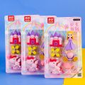 Fancy Barbie , Unicorn and Fairy Erasers Set , 10 Different Pieces for Kids , Barbie, Castle, ring and flying dragon , Unicorn Erasars , Fairy Girl Erasors , Doll ,  Rubbers Buy2Enjoy. 