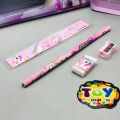 Geometry Pencil Box with Calculator for Boys & Girls Calculator Geometry Box with Magnetic Buttons 2 Compartments Pencil Box for Kids with Built-in Calculator & Sharpener Random Design Double Side Open School Stationery Storage Box. 