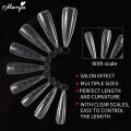 Monja 100Pcs Nail Mold Forms for Poly Extension Gel False Nails Art Tips Acrylic Fake Finger Gels UV Polish Quick Building Sculpted Fake Tips Mold DIY Manicure Design Tools. 