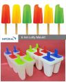 6 Ice Lolly Moulds with Sticks and Drip Guards - DIY Popsicle Maker for Kids - Perfect for Frozen Yogurt, Juice, Smoothies, and Milkshakes - Ideal Summer Activity for Healthy, Refreshing Fruit Treats. 