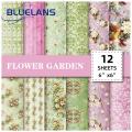 Floral Pattern Paper Vintage Floral Scrapbooking Paper Set 12pcs Diy Craft Supplies for Creative Journaling Crafts Diy Craft Paper. 