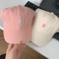 New Letter B Cotton Baseball Cap For Men Women Solid Color Ponytail Curved Brim Sun Hats Unisex Hip Hop Snapback Dad Trucker Hat. 