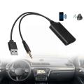 Universal Car 12V bluetooth Module Adapter Cable USB Jack Aux  AUX-IN Stereo NEW Wireless Adapter 3.5MM S3F0. 
