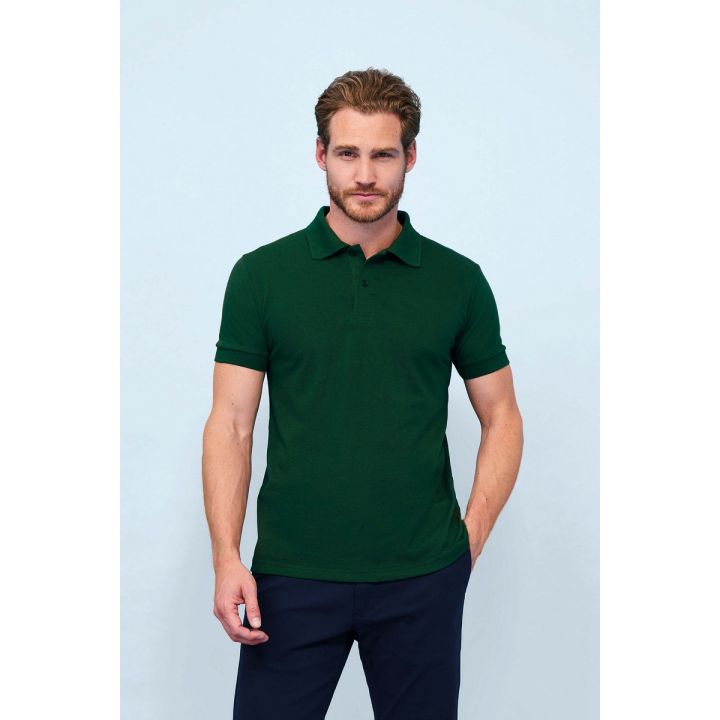 Green Polo Shirt for Men. Men 100% Cotton Pique Polo Shirts