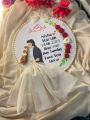Engagement Hoop Embroidery Gift | Marriage Gift | Customized Gift | Nikah Gift | Anniversary Gift For Wife | Romantic Gift For Wife | One Year Anniversary Gift | Gift For Couple | Special Gift For Couple | Unique Gift For Wedding In Pakistan | Wall Hang. 