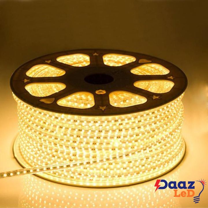 LED Rope Light ceiling Light Strip Room Decoration Light Golden Yellow Color with Adaptor party light Ceiling Rope Lights DAAZLED