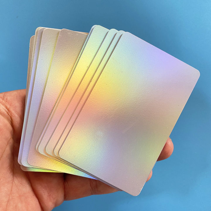 5pcs Digital Business Card Plastic Wallet Sized NFC Business Card for Instant Contact and Social Media Sharing No App Required
