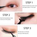 Self-adhesive Lash Glue Eyeliner Pen, 2 in 1 Glue Eyeliner Pen Diamond Bling Glitter Eyelash Glue Eyeliner. 