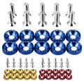 Motorcycle Fancy Bolts with Washer 10 Pcs Set / Universal Bike Chain Cover Bolts / Number Plate Bolts Set. 