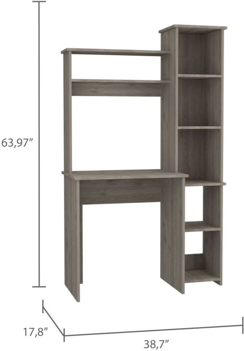 Computer%20Desk,%20Rustic%20Wood%20Corner%20Desk,%20Industrial%20Writing%20Workstation%20Table%20with%20%20Storage%20for%20Home%20Office%20Study%20Desk%20with%20Bookcase%20Customized%20-%20Image%204