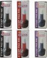 Pack of 6 Crystal Stamp Pad Ink Multi Color (1 Pcs). 