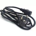 1.5M 3-Prong AC Power Cord | Universal Replacement Power Cable for Computer, Desktop PC, Monitor, LED/LCD TV, Printer & Electrical Equipment | High-Quality 250V Power Lead for Home, Office, UPS, Power Supply & Electronics. 