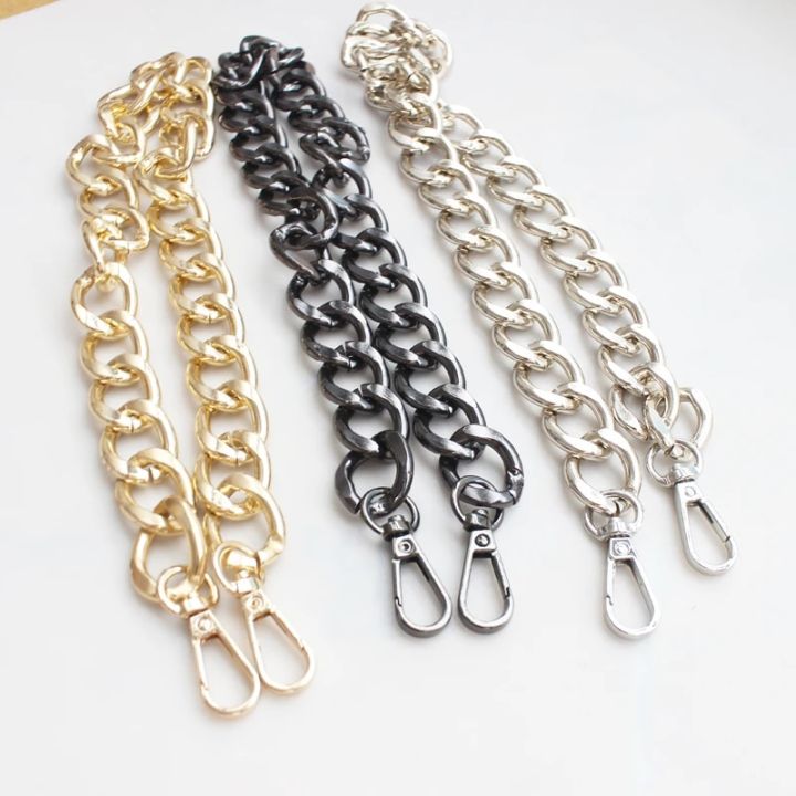 Portable Metal Bag Chains Strap Accessories For Bags Handbag Handles Bronze Silver golden DIY Accessories For Bag Strap Hardware