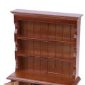 1/12 Dollhouse Miniature Furniture Multifunction Wood Bookcase Cabinet. 