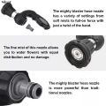 Mighty Power Hose Blaster Fireman Nozzle Lawn Garden Super Powerful Home Original Car Washing by BulbHead Wash Water Your Lawn. 