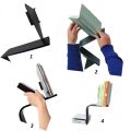 Wall Mount L-shaped Invisible Bookshelf Rack. 