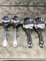 Spoons / Rice & Curry Spoons / Set of 4 Dish & Donga Serving Spoons (2 Rice Spoon + 2 Salan / Curry Spoons). 
