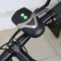 3 LED Bicycle Front Head Light & Bell Horn Hooter Siren Alarm / Cycle Light - Black. 