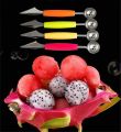 2in1 Double-Head Fruit Ball Carving Knife Kiwi Fruit Lemon Scoop Melon Fruit Jar Mashed Potato Baller Ice Cream Spoon. 