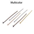【200+pcs】 Flat Head Pins 16 20 30 35 40 45 50 mm Headpins For Jewelry Findings Making DIY Supplies. 