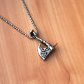 European and American Fashion Retro Men's Axe Triangle Cross Titanium Steel Trendy Stainless Steel Pendant Men and Women Pendant. 