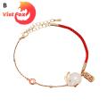 Vist Fox Bunny Bracelet Festive Women Zodiac Rabbit Pendant Bracelet Fashion Jewelry. 