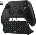 MoKo Green Backlight Keyboard for Xbox One Controller, Xbox Series X/S, Wireless Gaming Chatpad Keypad with USB Receiver&3.5mm Audio Jack, Xbox Accessories for Xbox One/One S/Elite/2 Controller, Black. 