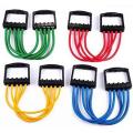 ZM   Chest Expander with Adjustable 5 Tube Resistance - Rubber Tube Tension - Best Fitness & Exercise Product Training Expander Strength Resistance Belt Sport Home Gym Workout Elastic Pull Expander NOTE random color will be delivered. 