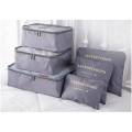 Travel Storage Cube Bag 6 Pcs Set Organize Pouch Luggage Organizers Zip Bags Laundry Pouch Clothes Packing Cube. 