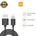 Original Xiaomi MI USB to Type - C data & Charging Cable for All Android Phones | Pure Copper, Durable 3.0 Amp Super-Fast Qualcomm Fast Charging & Data Sync, MI Type C Fast Charging Cable Black. 