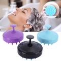 Shampoo Massager Brush Scalp Hair Scrubber with Soft Silicone Bristels For All Type Of Hairs Straight Curly Wet Dry For Men Women Children. 