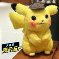 Original Pokemon Detective Pikachu Plush Toy High Quality Cute Anime Cartoon Pikachu doll Children Kids Toys Christmas Gift Straggle Steipos. 