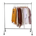 High Quality Cloth Hanging Stand Rack Single Pole For Home, Boutique , Garments Shop , Outdoor And Bedroom (20 Gauge Metal) With Wheels. 