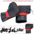 【AmbitionmA】 Motorcycle Handlebar Covers Winter Thick Warm Handle Bar Gloves Covers Universal Motorcycles Scooters Hand Warmer. 