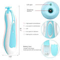 6 in 1 Baby Nail Trimmer Portable Electric Baby Manicure Pedicure Nail Clippers Infant Newborn Baby Nail Cutter with LED Light. 
