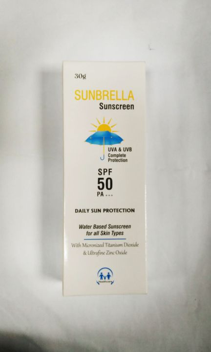 Sunbrella%20Sunscreen%20SPF%2050%20PA+++%20(30g)%20Water%20based%20Sunblock%20for%20all%20skin%20type%20,%20UVN%20&%20UVB%20Complete%20Protection%20-%20Image%205
